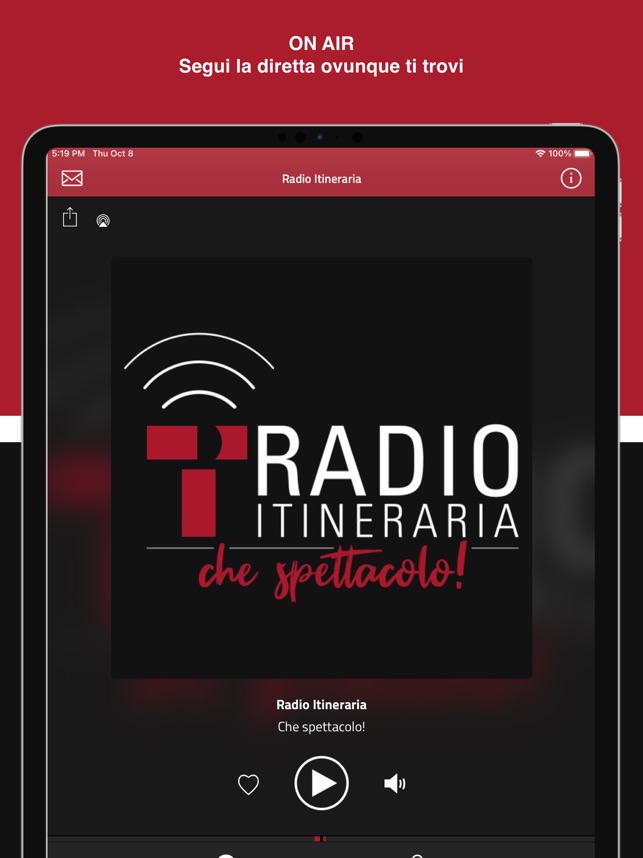 SCARICA LA APP DI RADIO ITINERARIA